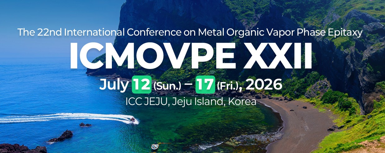 ICMOVPE 2026  유기금속 기상 성장법 국제학회 대표 이미지